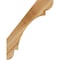 Ekena Millwork 4"W x 22"D x 28"H Olympic Rough Sawn Knee Brace, Western Red Cedar BRC04X22X28OLY00RWR - alternate 2